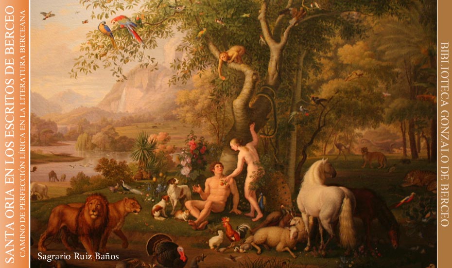 WENZEL PETER (Karslbad 1745 - Roma 1829) Adn y Eva en el Paraiso (detalle). Museos Vaticanos.