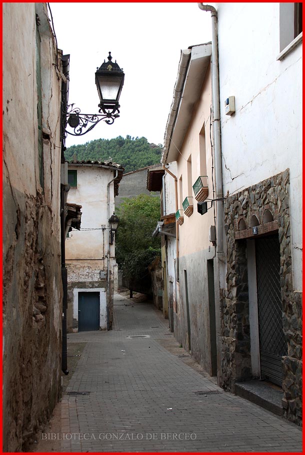 Una callejuela de la antigua judera najerina,al pie del cerro Malpica.