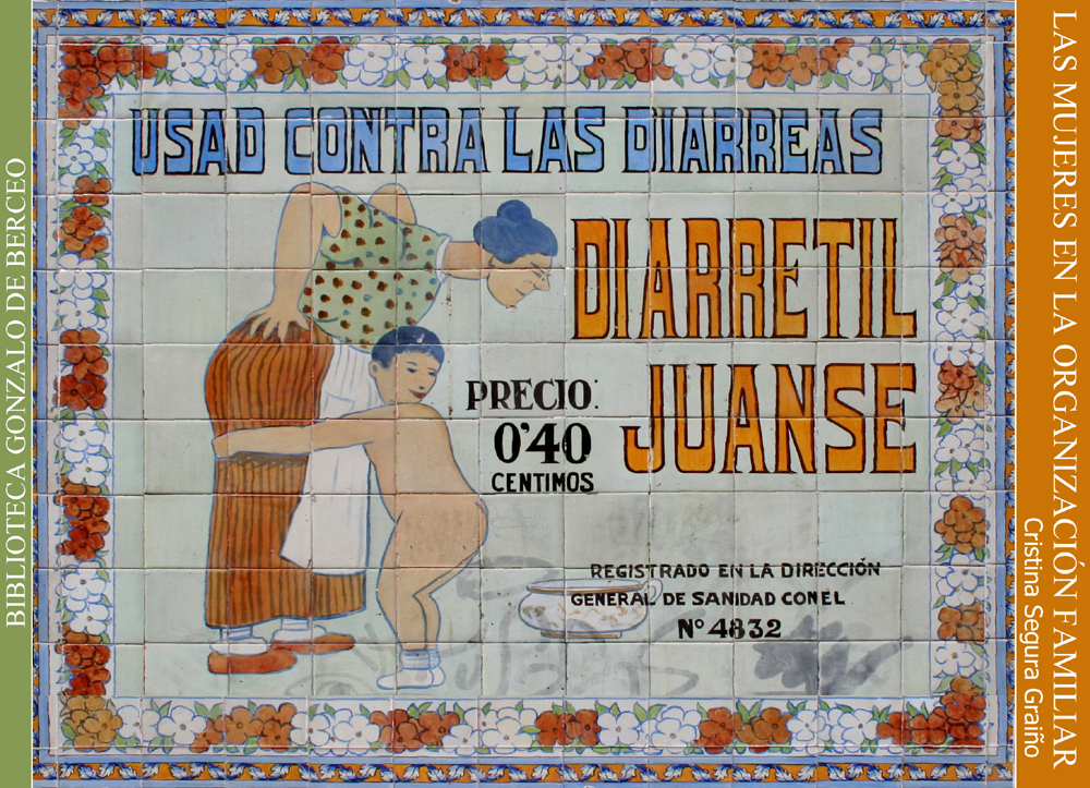 Publicidad de la antigua farmacia madrilea "JUANSE", entre las calles san Vicente Ferrer y San Andrs.